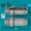 RESKIT RSU72-0300 F‑15 Eagle/Strike Eagle (A, B, C, D, E early, J) F100-PW-220 closed exhaust nozzles for Revell kit (3D Printed) (1/72)
